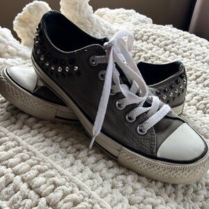 Y2k Studded Converse All Stars Sneakers